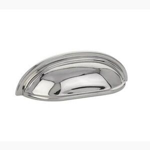 NWT Emtek 86123US14 Polished Nickel 3” Cup Pull Solid Brass (Qty 2 available)